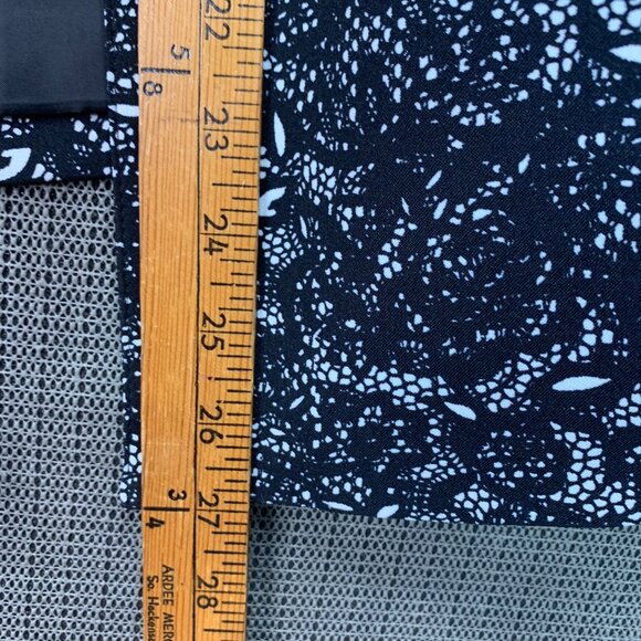 Elementz Womens Black & White Floral Open Front Jacket - Size L - Picture 5 of 8